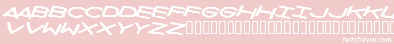 Privateinvestigations Font – White Fonts on Pink Background