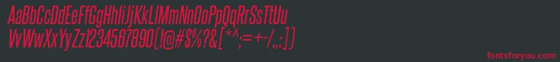 SteelfishRgIt Font – Red Fonts on Black Background