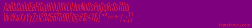 SteelfishRgIt Font – Red Fonts on Purple Background