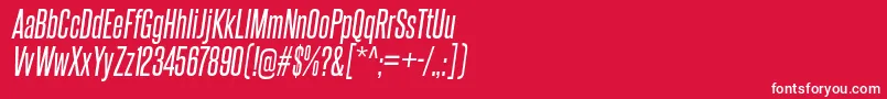 SteelfishRgIt Font – White Fonts on Red Background