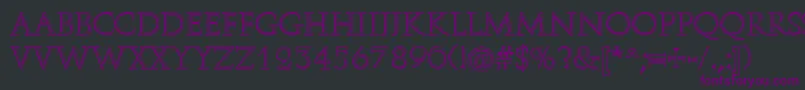 RomanStonecut Font – Purple Fonts on Black Background