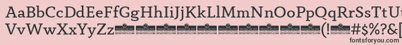 フォントAnaphoraBookTrial – ピンクの背景に黒い文字