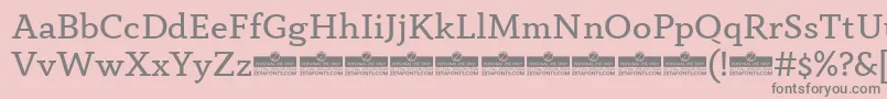 Шрифт AnaphoraBookTrial – серые шрифты на розовом фоне