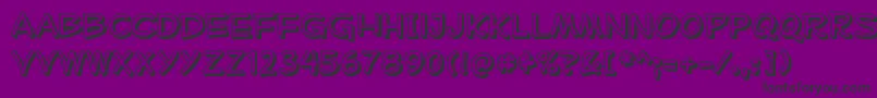 MufferawshRegular Font – Black Fonts on Purple Background