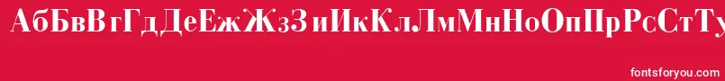 CzarBold-Schriftart – Weiße Schriften auf rotem Hintergrund