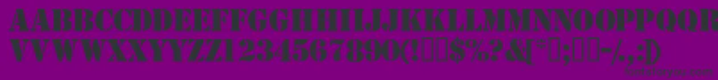 TemplatecapssskBold Font – Black Fonts on Purple Background