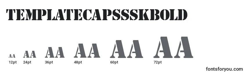 TemplatecapssskBold Font Sizes