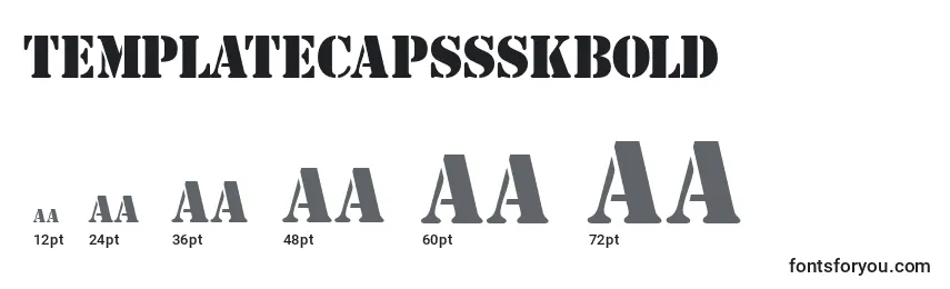 Größen der Schriftart TemplatecapssskBold