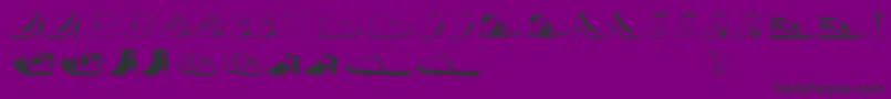 fuente Womenandshoes – Fuentes Negras Sobre Fondo Morado