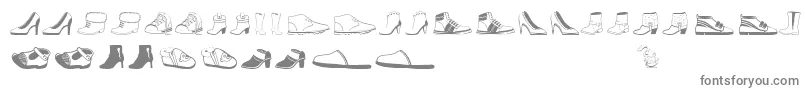 Womenandshoes-Schriftart – Graue Schriften auf weißem Hintergrund