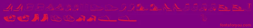 Womenandshoes Font – Red Fonts on Purple Background