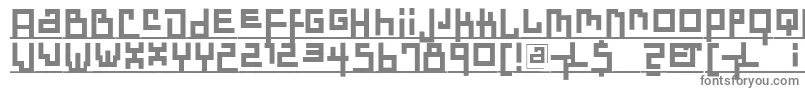 フォントDadasdreams – 白い背景に灰色の文字