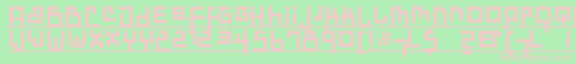 Dadasdreams Font – Pink Fonts on Green Background