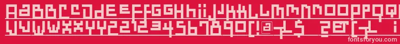 Dadasdreams Font – Pink Fonts on Red Background