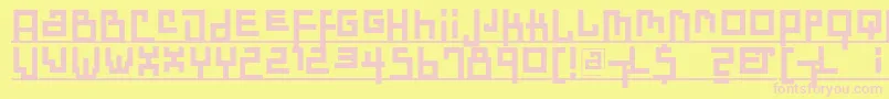 Dadasdreams Font – Pink Fonts on Yellow Background