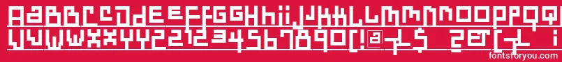 Dadasdreams Font – White Fonts on Red Background