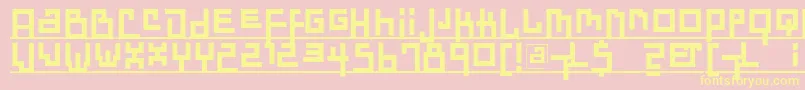 Dadasdreams Font – Yellow Fonts on Pink Background