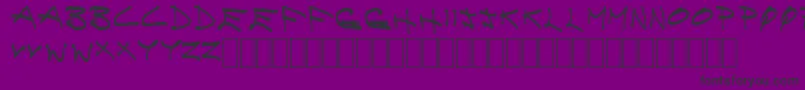 Шрифт Brainc – чёрные шрифты на фиолетовом фоне