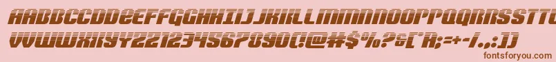 Nightwraithhalfital Font – Brown Fonts on Pink Background