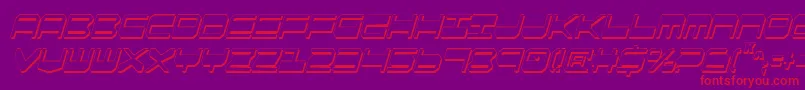 fuente QuickgearShadowItalcon – Fuentes Rojas Sobre Fondo Morado