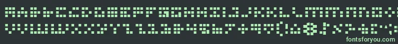 Шрифт Iconb – зелёные шрифты на чёрном фоне