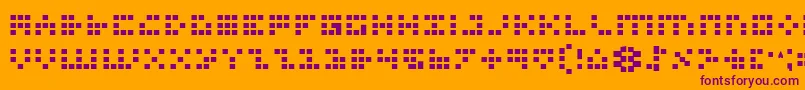 Iconb Font – Purple Fonts on Orange Background