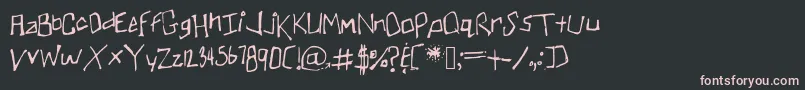 Skullmanator1 Font – Pink Fonts on Black Background