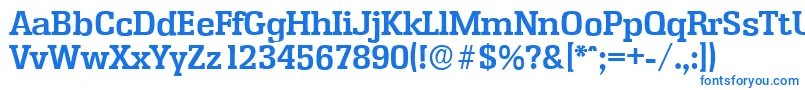 フォントEnschedeserialBold – 白い背景に青い文字