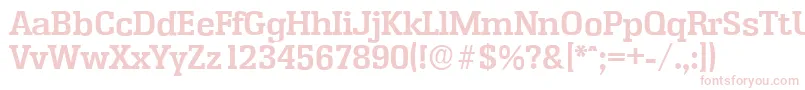 EnschedeserialBold Font – Pink Fonts on White Background