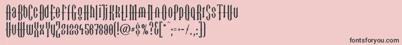 Fonte LinotypegotekkBlack – fontes pretas em um fundo rosa