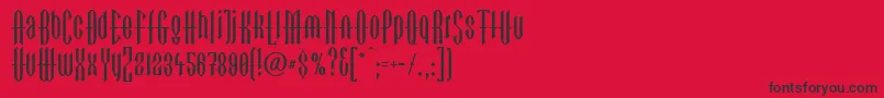 LinotypegotekkBlack Font – Black Fonts on Red Background