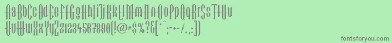 LinotypegotekkBlack Font – Gray Fonts on Green Background