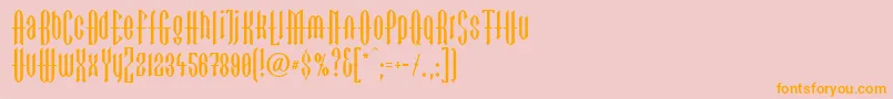 LinotypegotekkBlack Font – Orange Fonts on Pink Background