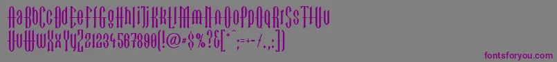 LinotypegotekkBlack Font – Purple Fonts on Gray Background