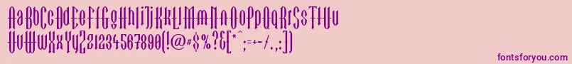 LinotypegotekkBlack Font – Purple Fonts on Pink Background