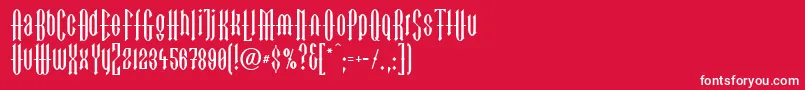 LinotypegotekkBlack Font – White Fonts on Red Background