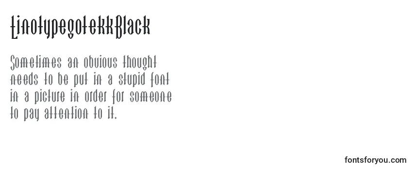 LinotypegotekkBlack Font