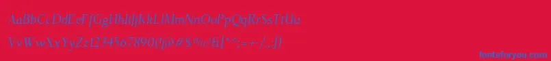 fuente TehutiItalic – Fuentes Azules Sobre Fondo Rojo