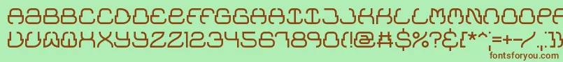 Шрифт UpraiseBrk – коричневые шрифты на зелёном фоне