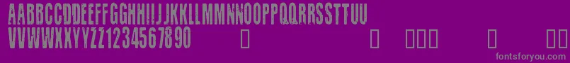 CfoldlithographyRegular Font – Gray Fonts on Purple Background