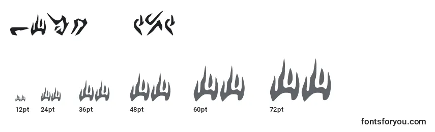 NalHuttese Font Sizes