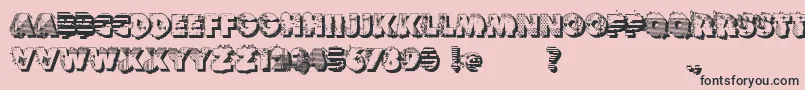 VtksReversoOptionB Font – Black Fonts on Pink Background