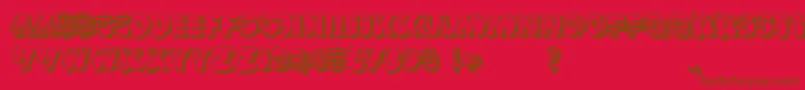 VtksReversoOptionB Font – Brown Fonts on Red Background