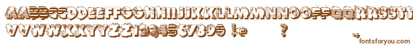 VtksReversoOptionB Font – Brown Fonts on White Background