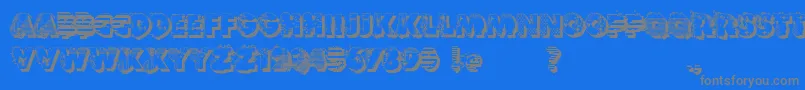 Шрифт VtksReversoOptionB – серые шрифты на синем фоне