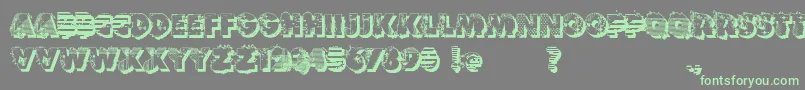 VtksReversoOptionB Font – Green Fonts on Gray Background