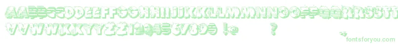 VtksReversoOptionB Font – Green Fonts on White Background