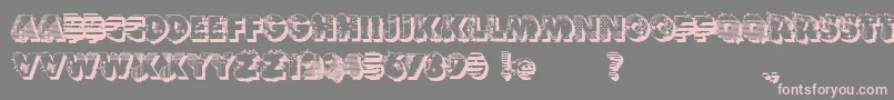 VtksReversoOptionB-Schriftart – Rosa Schriften auf grauem Hintergrund