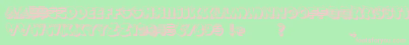 Шрифт VtksReversoOptionB – розовые шрифты на зелёном фоне