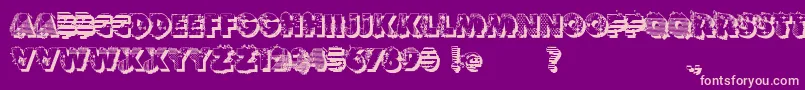 VtksReversoOptionB Font – Pink Fonts on Purple Background